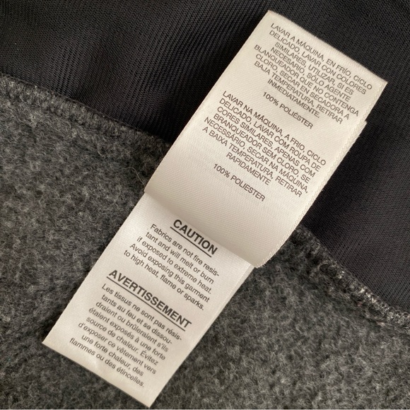 Columbia Dark Grey Fleece Sweater Vest 100% Polyester Size M - Picture 10 of 11